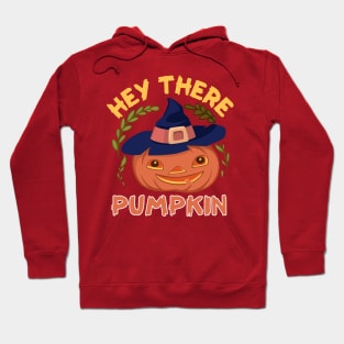 Funny Hey There Pumpkin Halloween Fall Autumn Hoodie